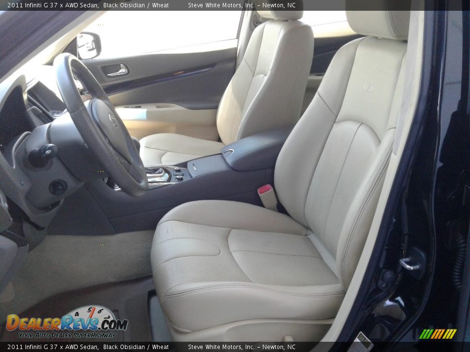 2011 Infiniti G 37 x AWD Sedan Black Obsidian / Wheat Photo #12