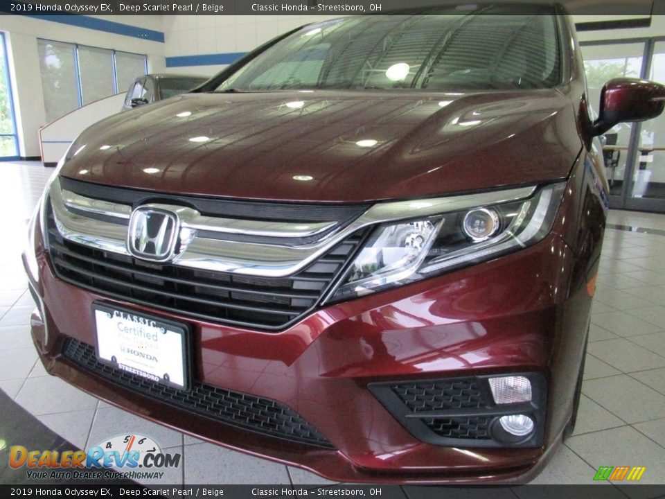 2019 Honda Odyssey EX Deep Scarlet Pearl / Beige Photo #7