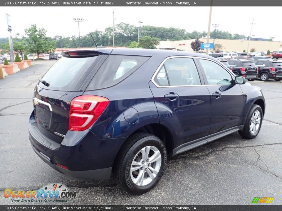 2016 Chevrolet Equinox LS AWD Blue Velvet Metallic / Jet Black Photo #9