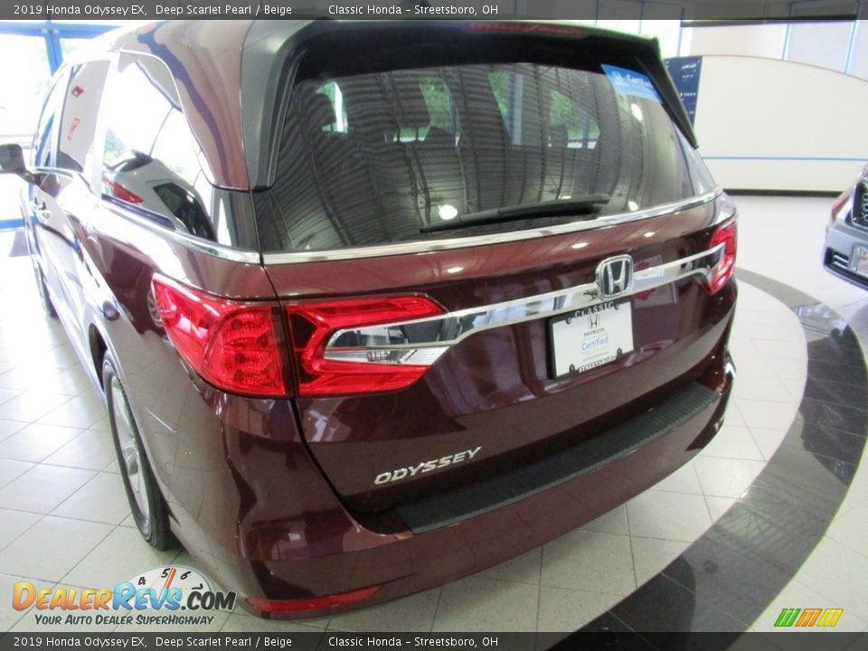 2019 Honda Odyssey EX Deep Scarlet Pearl / Beige Photo #9