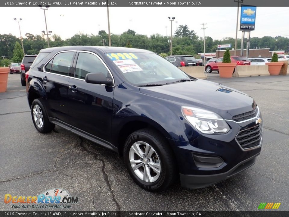 2016 Chevrolet Equinox LS AWD Blue Velvet Metallic / Jet Black Photo #11