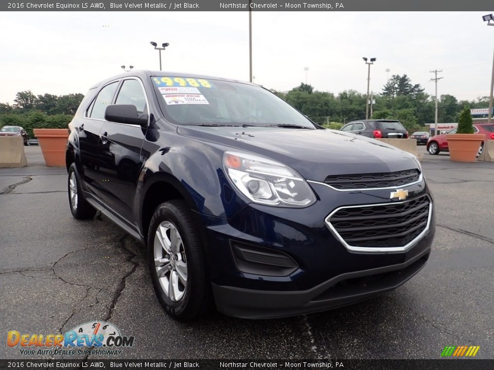 2016 Chevrolet Equinox LS AWD Blue Velvet Metallic / Jet Black Photo #12