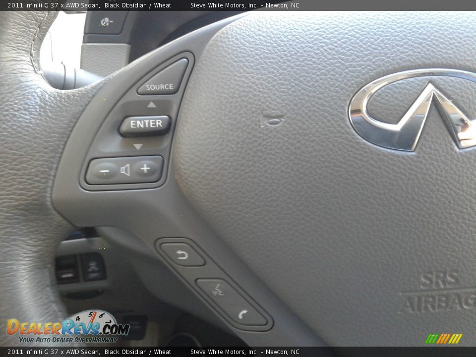 2011 Infiniti G 37 x AWD Sedan Black Obsidian / Wheat Photo #19
