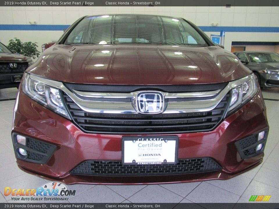 2019 Honda Odyssey EX Deep Scarlet Pearl / Beige Photo #13