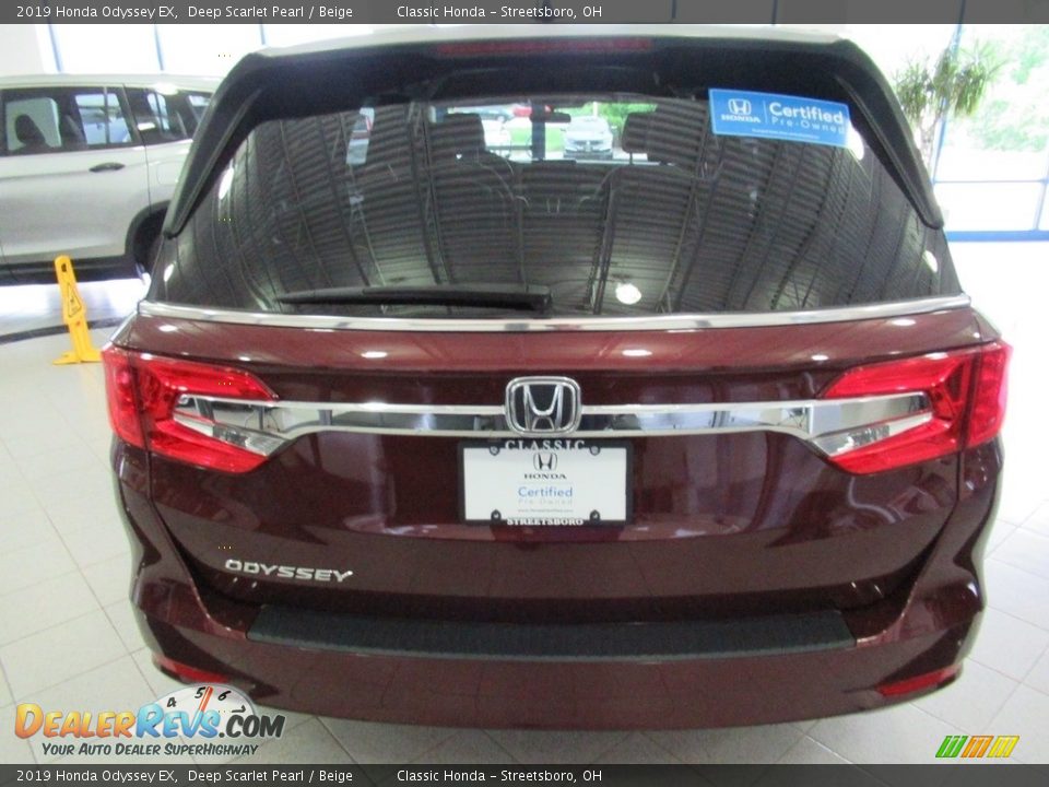 2019 Honda Odyssey EX Deep Scarlet Pearl / Beige Photo #14