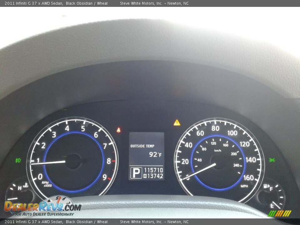 2011 Infiniti G 37 x AWD Sedan Black Obsidian / Wheat Photo #21