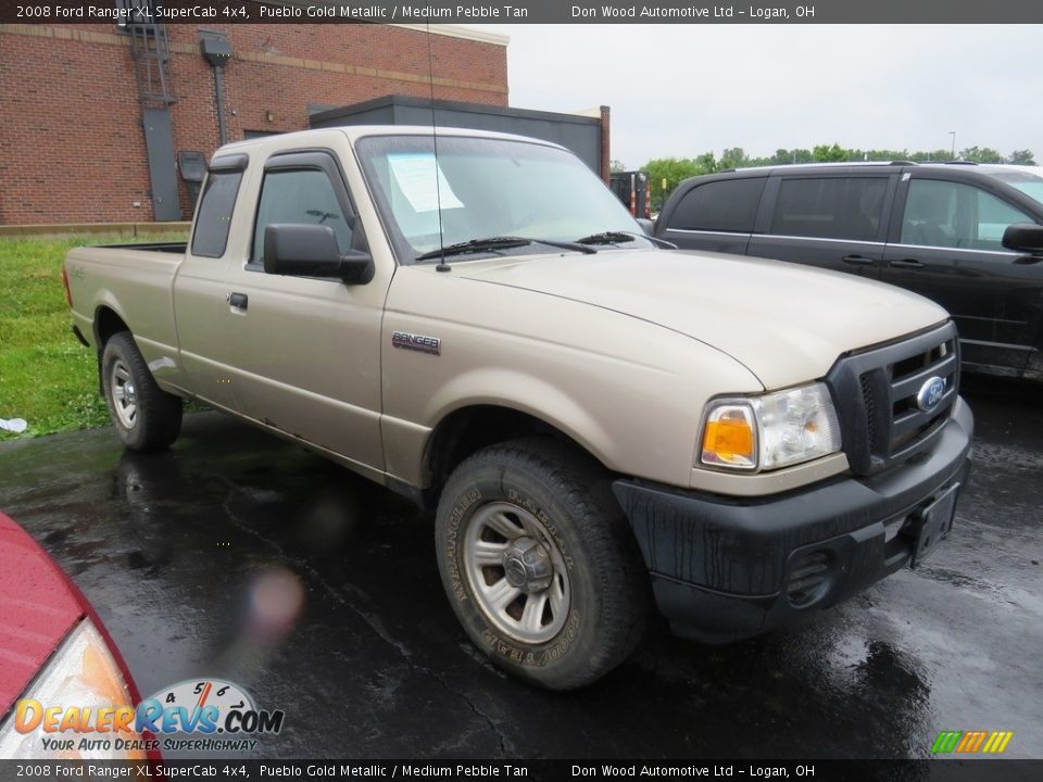 2008 Ford Ranger XL SuperCab 4x4 Pueblo Gold Metallic / Medium Pebble Tan Photo #2