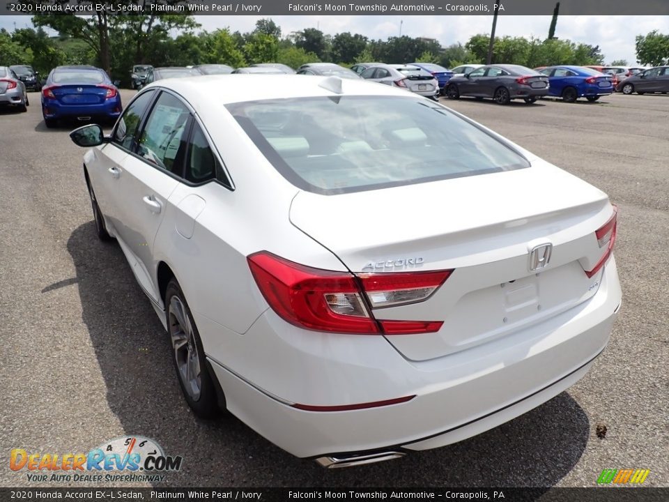 2020 Honda Accord EX-L Sedan Platinum White Pearl / Ivory Photo #3