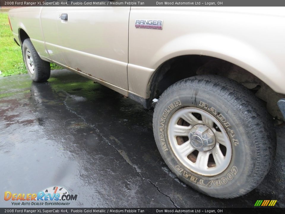 2008 Ford Ranger XL SuperCab 4x4 Pueblo Gold Metallic / Medium Pebble Tan Photo #3