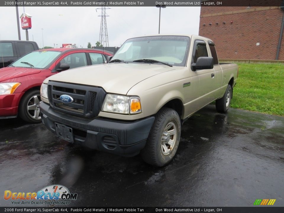 2008 Ford Ranger XL SuperCab 4x4 Pueblo Gold Metallic / Medium Pebble Tan Photo #5