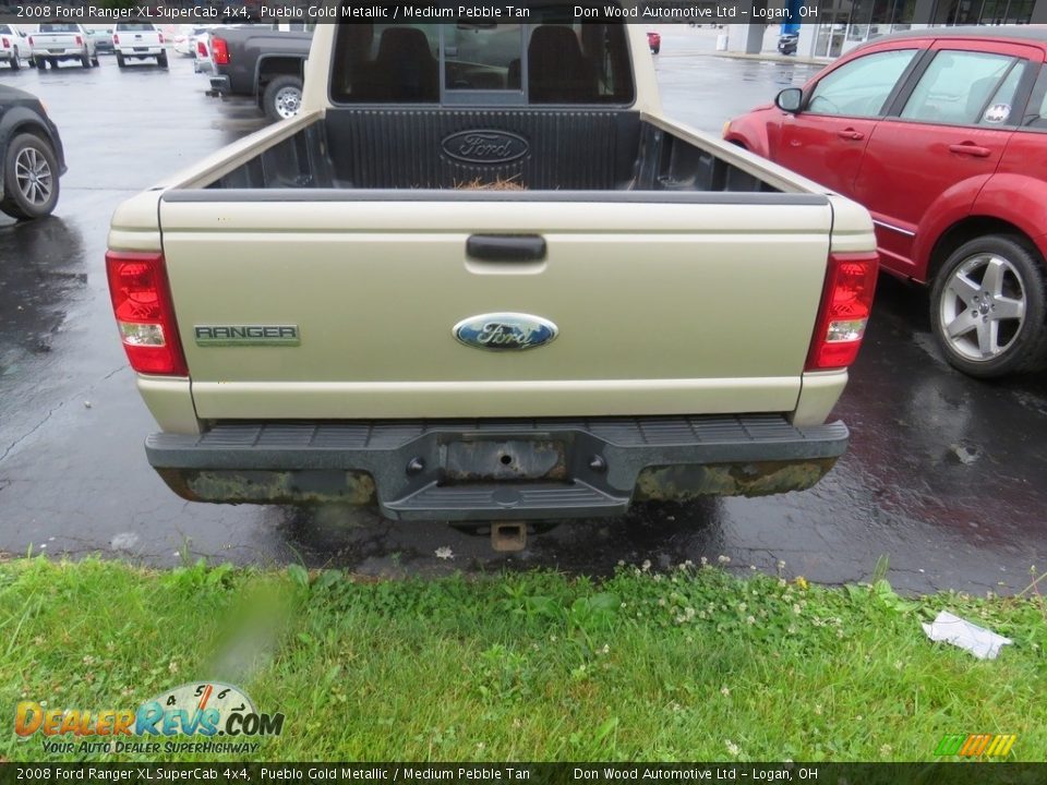 2008 Ford Ranger XL SuperCab 4x4 Pueblo Gold Metallic / Medium Pebble Tan Photo #9