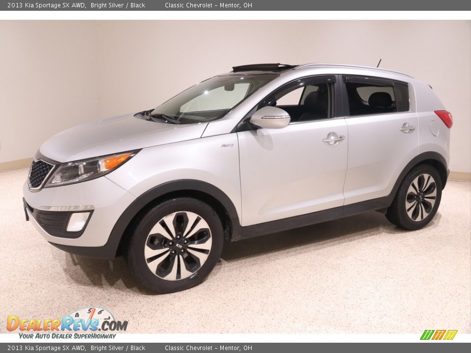 Bright Silver 2013 Kia Sportage SX AWD Photo #3