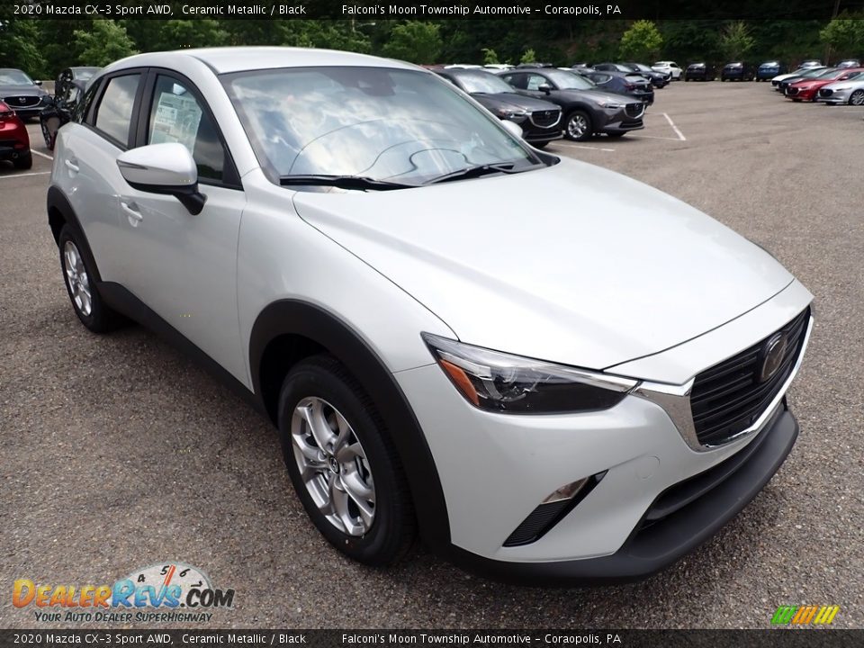 Front 3/4 View of 2020 Mazda CX-3 Sport AWD Photo #3