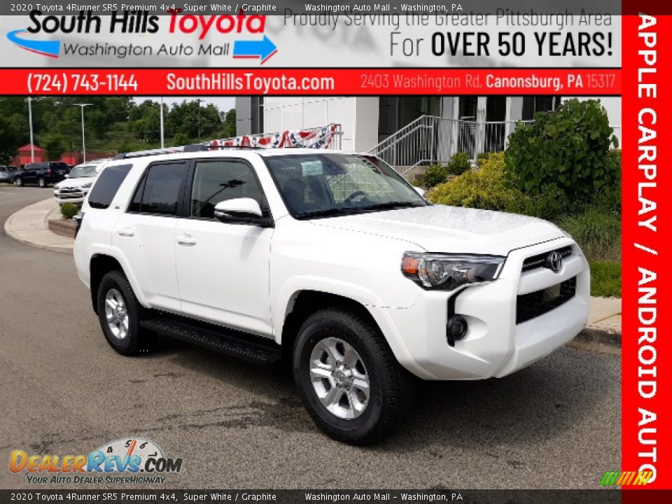 2020 Toyota 4Runner SR5 Premium 4x4 Super White / Graphite Photo #1