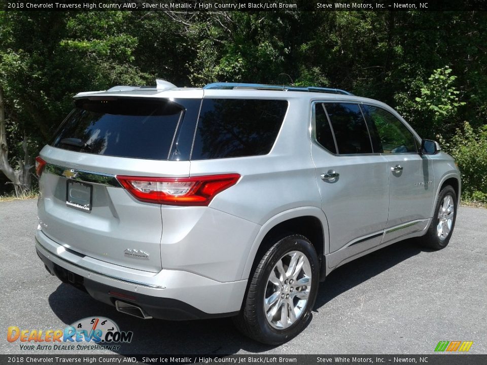 2018 Chevrolet Traverse High Country AWD Silver Ice Metallic / High Country Jet Black/Loft Brown Photo #7