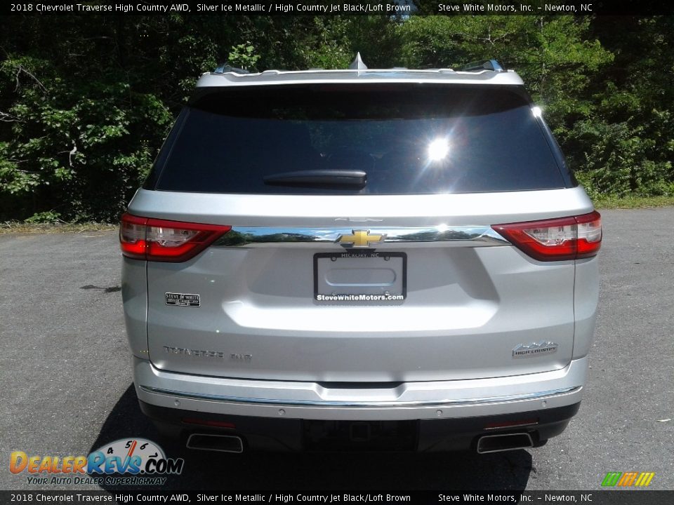 2018 Chevrolet Traverse High Country AWD Silver Ice Metallic / High Country Jet Black/Loft Brown Photo #8