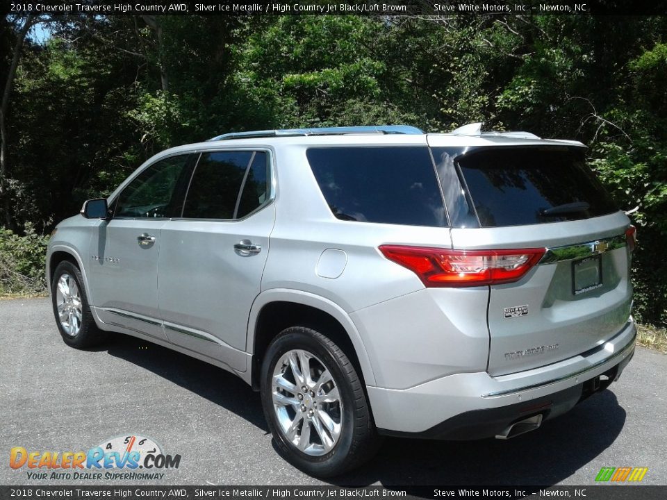 2018 Chevrolet Traverse High Country AWD Silver Ice Metallic / High Country Jet Black/Loft Brown Photo #9