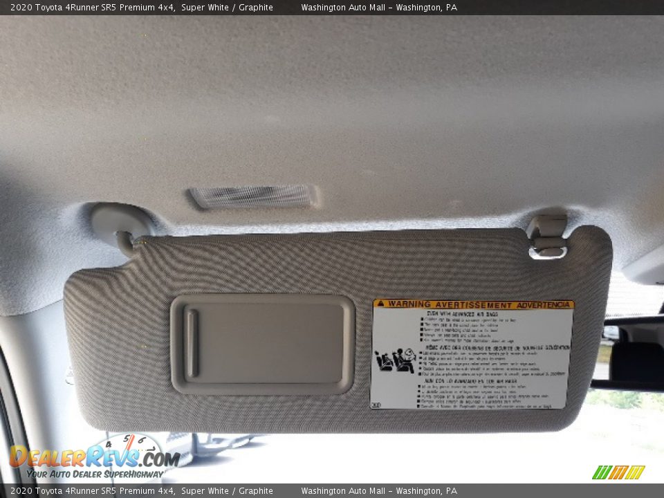 2020 Toyota 4Runner SR5 Premium 4x4 Super White / Graphite Photo #17