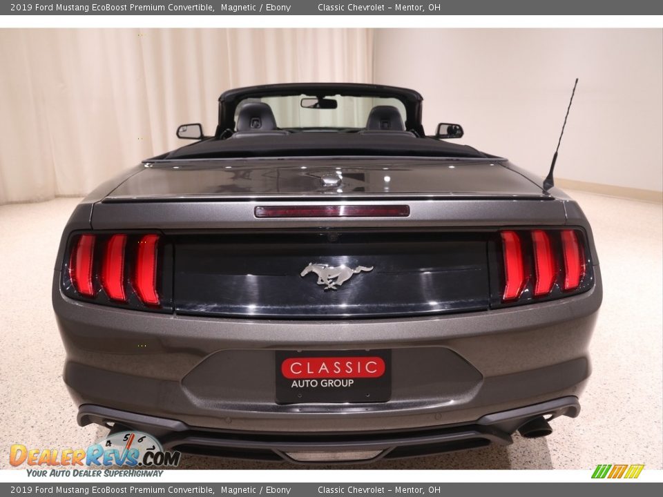 2019 Ford Mustang EcoBoost Premium Convertible Magnetic / Ebony Photo #30