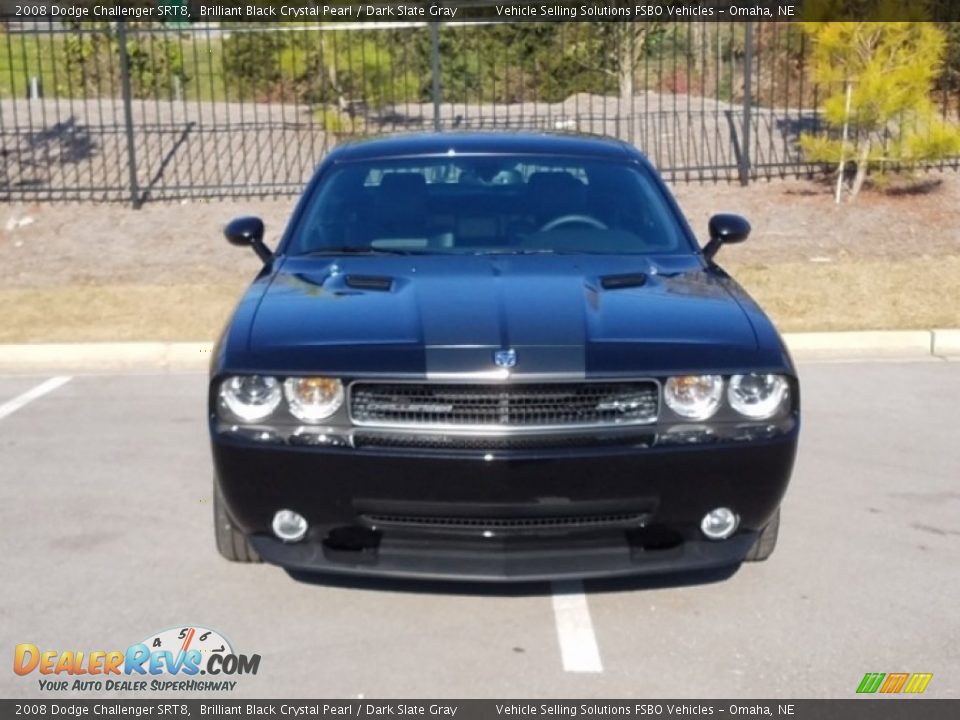 2008 Dodge Challenger SRT8 Brilliant Black Crystal Pearl / Dark Slate Gray Photo #8