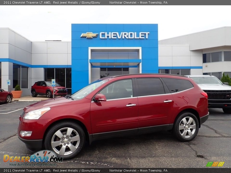 2011 Chevrolet Traverse LT AWD Red Jewel Metallic / Ebony/Ebony Photo #1