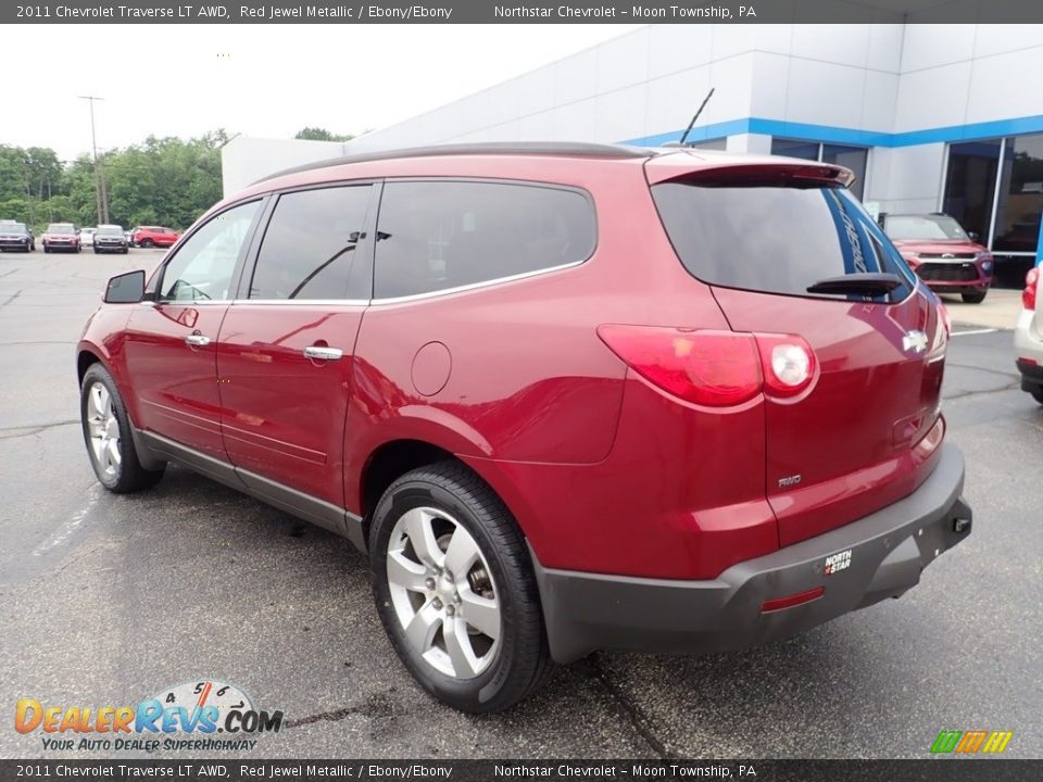 2011 Chevrolet Traverse LT AWD Red Jewel Metallic / Ebony/Ebony Photo #4