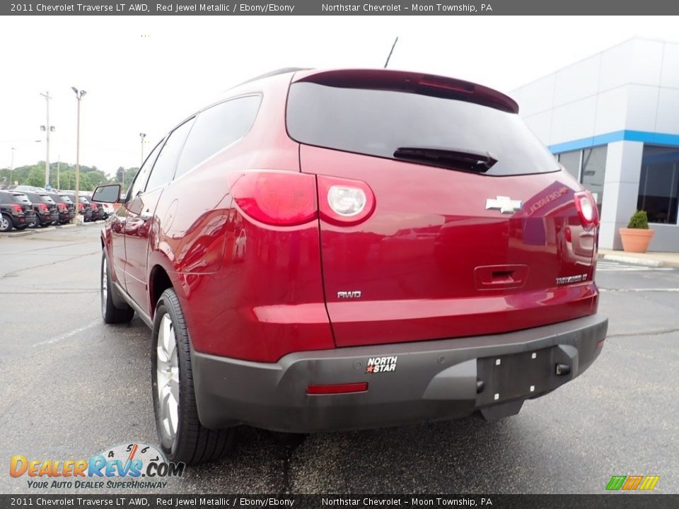 2011 Chevrolet Traverse LT AWD Red Jewel Metallic / Ebony/Ebony Photo #5