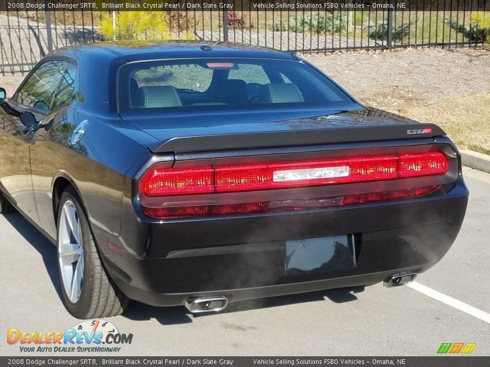 2008 Dodge Challenger SRT8 Brilliant Black Crystal Pearl / Dark Slate Gray Photo #14