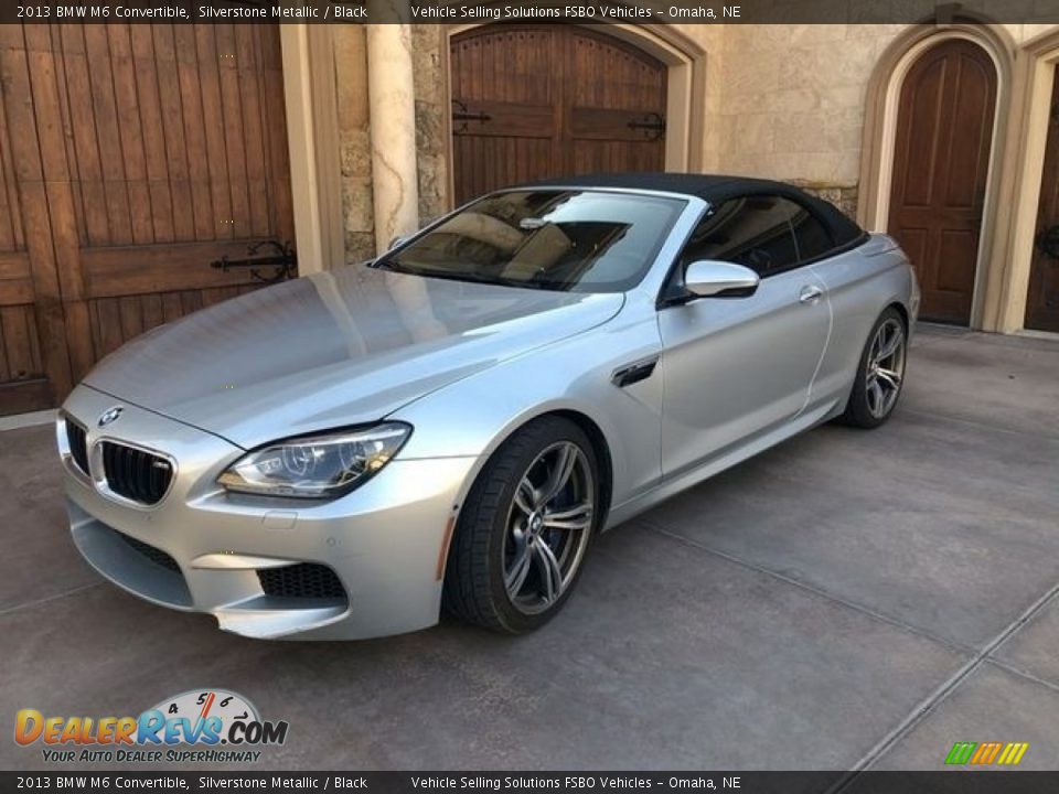 2013 BMW M6 Convertible Silverstone Metallic / Black Photo #1