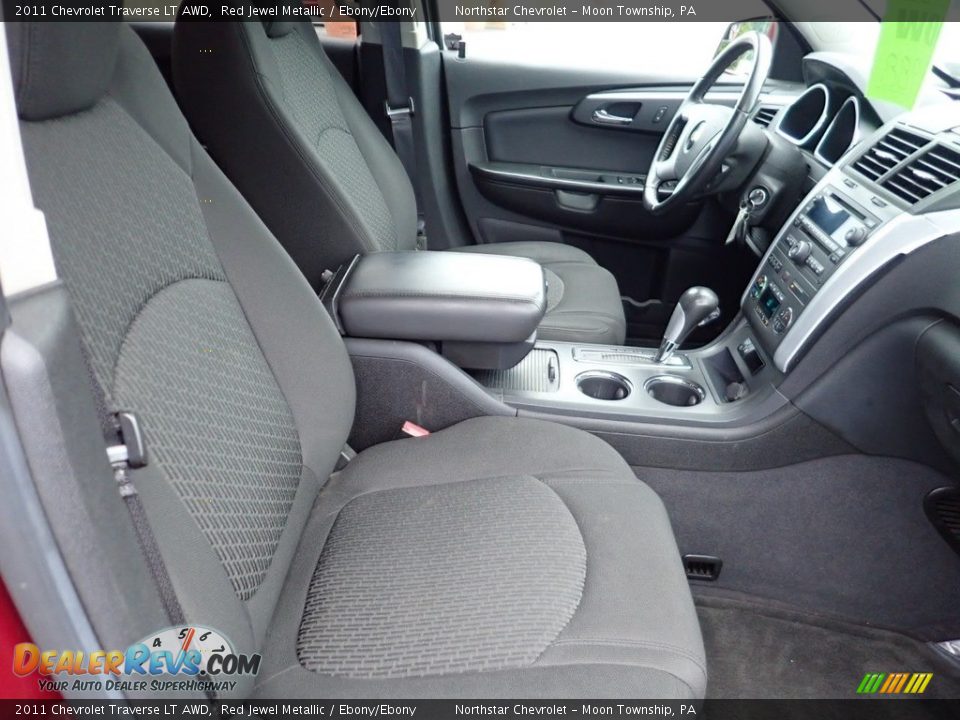 2011 Chevrolet Traverse LT AWD Red Jewel Metallic / Ebony/Ebony Photo #15
