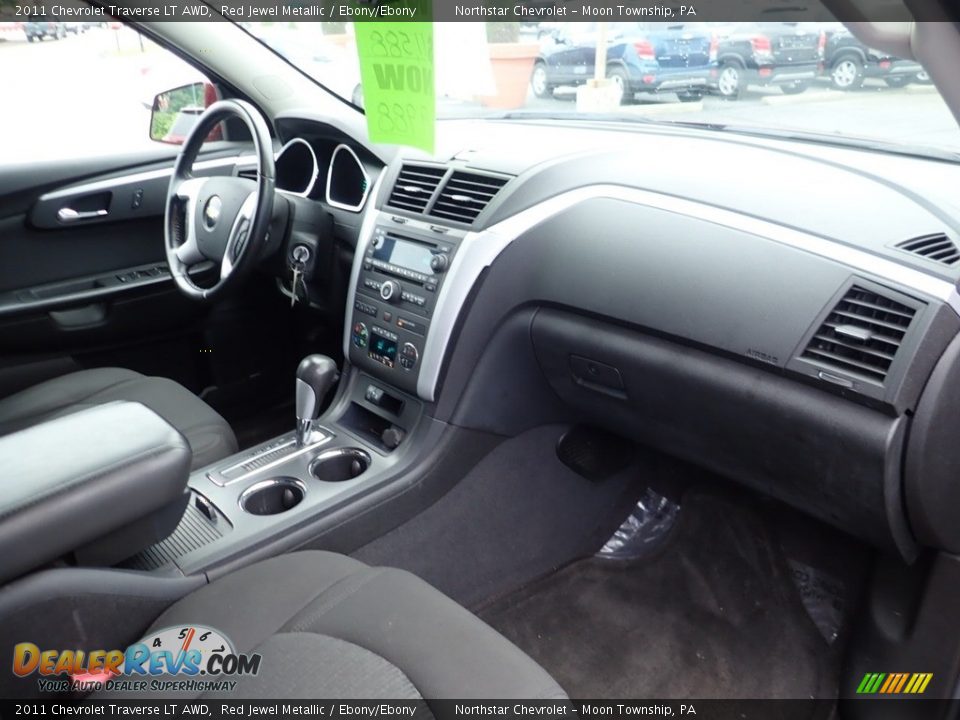 2011 Chevrolet Traverse LT AWD Red Jewel Metallic / Ebony/Ebony Photo #16