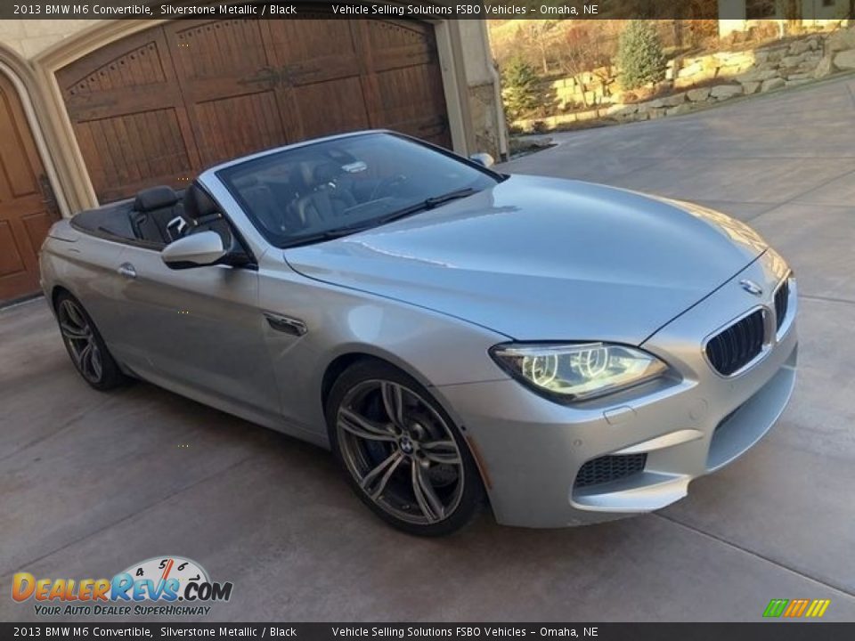 2013 BMW M6 Convertible Silverstone Metallic / Black Photo #8