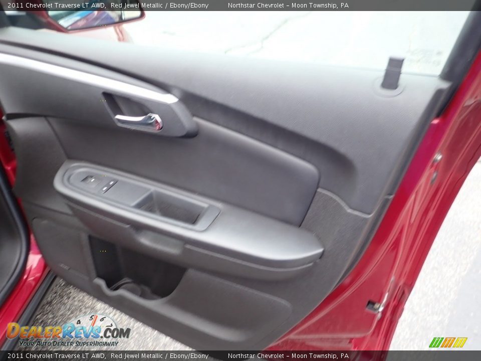2011 Chevrolet Traverse LT AWD Red Jewel Metallic / Ebony/Ebony Photo #17