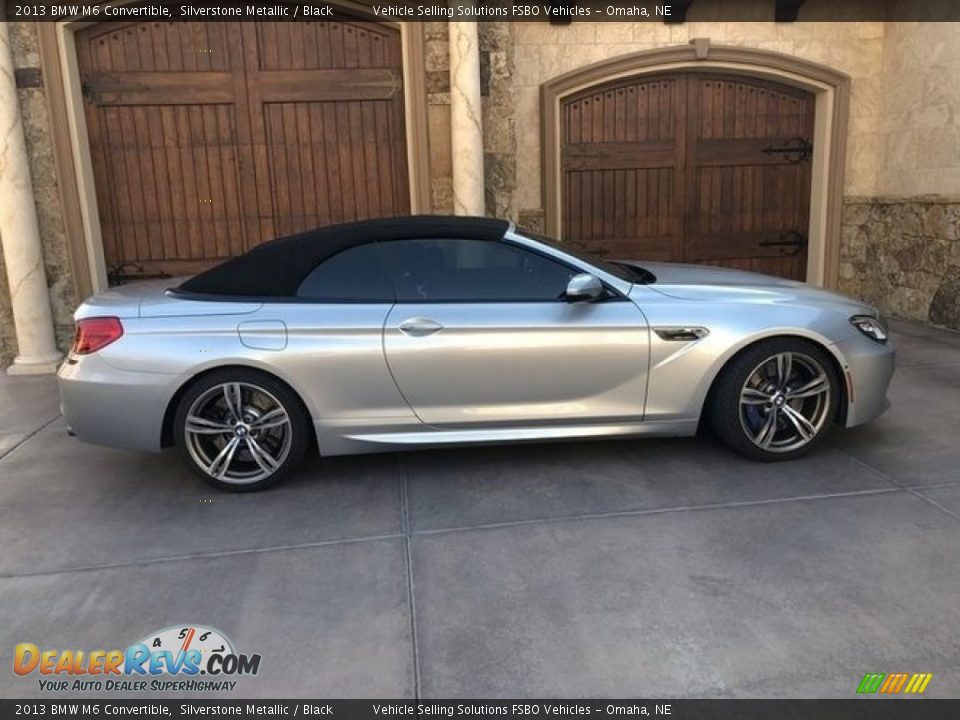 2013 BMW M6 Convertible Silverstone Metallic / Black Photo #9