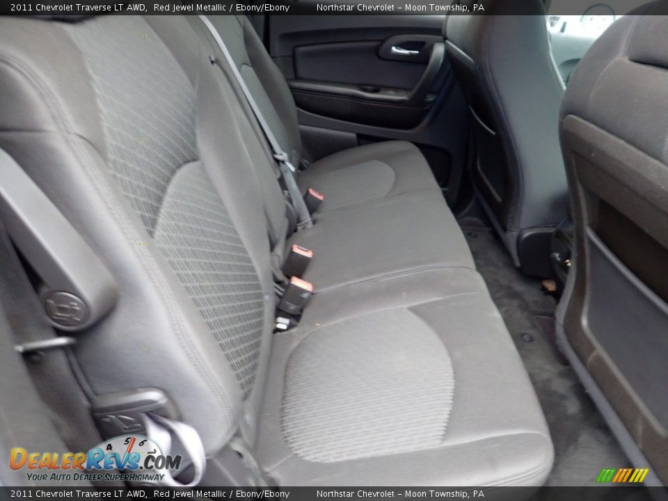 2011 Chevrolet Traverse LT AWD Red Jewel Metallic / Ebony/Ebony Photo #18