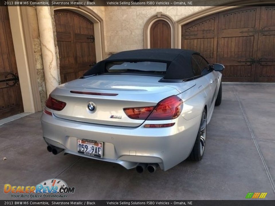 2013 BMW M6 Convertible Silverstone Metallic / Black Photo #10