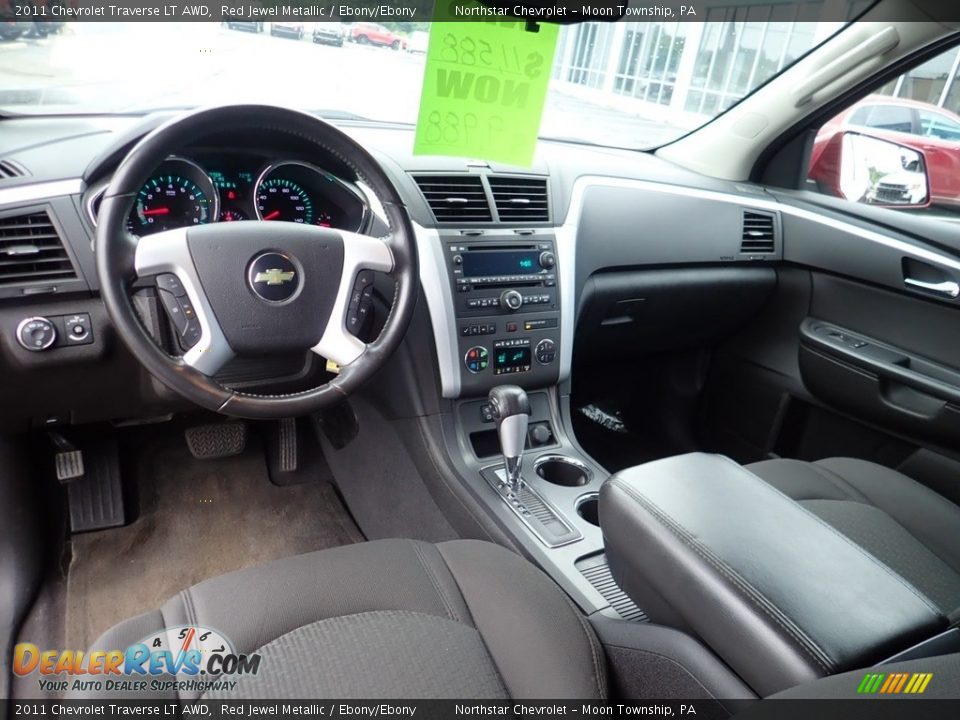 2011 Chevrolet Traverse LT AWD Red Jewel Metallic / Ebony/Ebony Photo #22