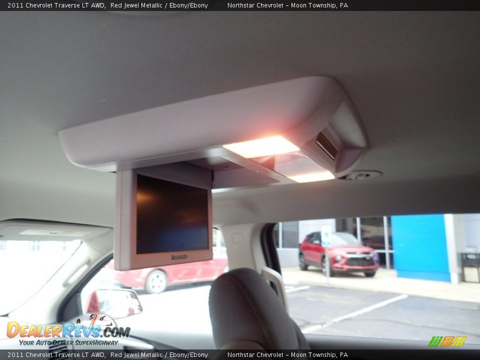 2011 Chevrolet Traverse LT AWD Red Jewel Metallic / Ebony/Ebony Photo #23