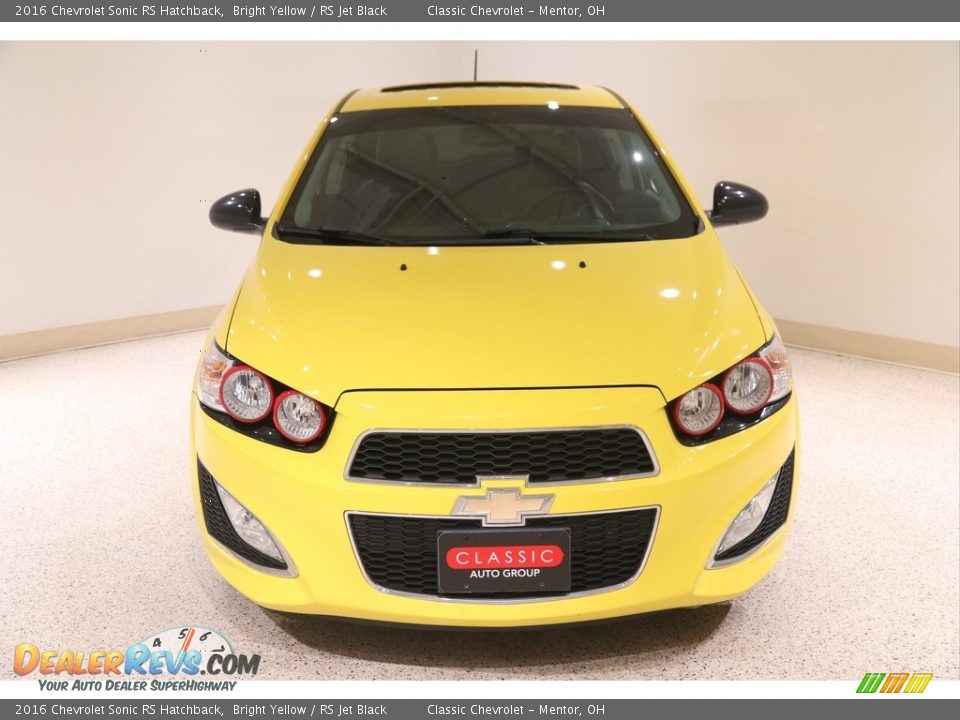 2016 Chevrolet Sonic RS Hatchback Bright Yellow / RS Jet Black Photo #2