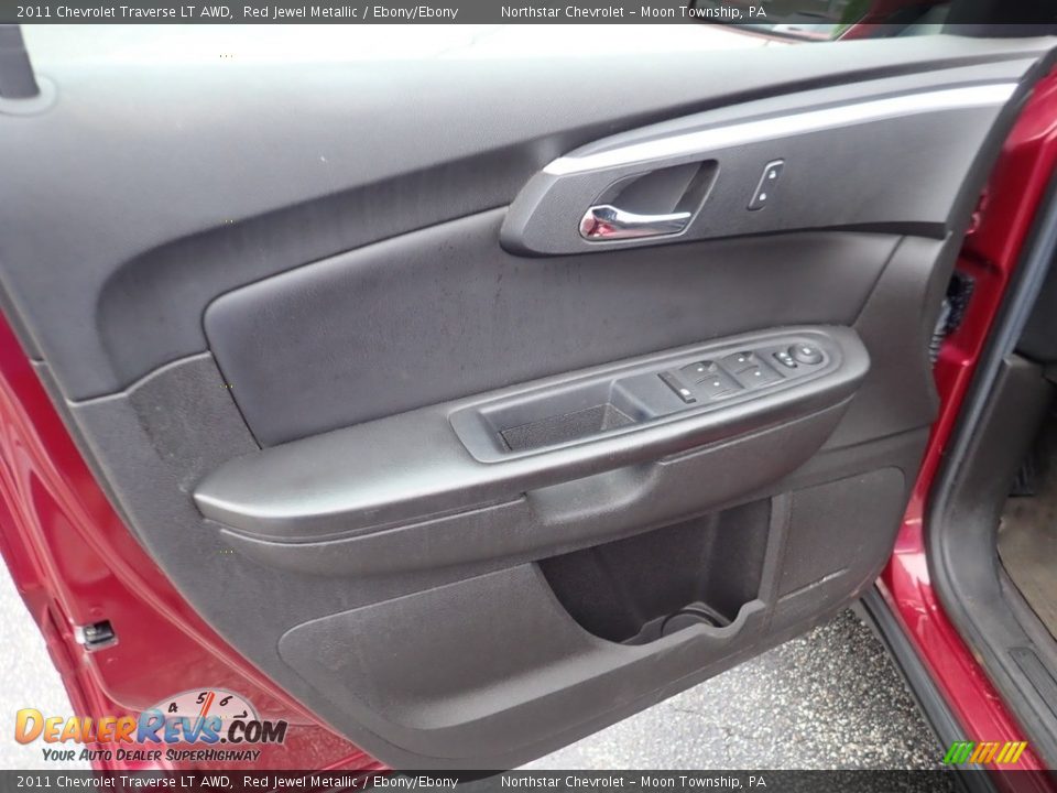 2011 Chevrolet Traverse LT AWD Red Jewel Metallic / Ebony/Ebony Photo #24
