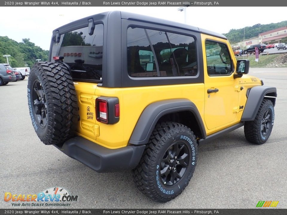 2020 Jeep Wrangler Willys 4x4 Hellayella / Black Photo #5