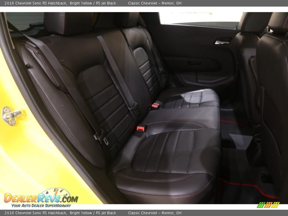 Rear Seat of 2016 Chevrolet Sonic RS Hatchback Photo #16