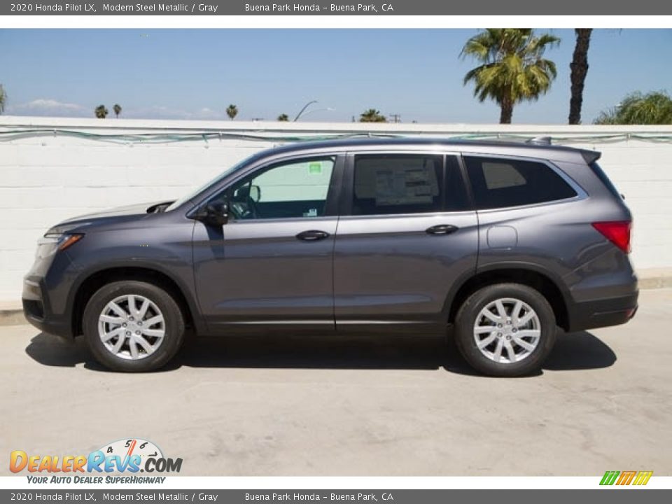 2020 Honda Pilot LX Modern Steel Metallic / Gray Photo #6