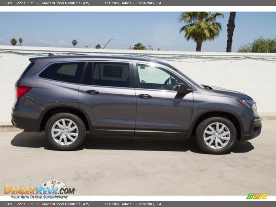 2020 Honda Pilot LX Modern Steel Metallic / Gray Photo #10