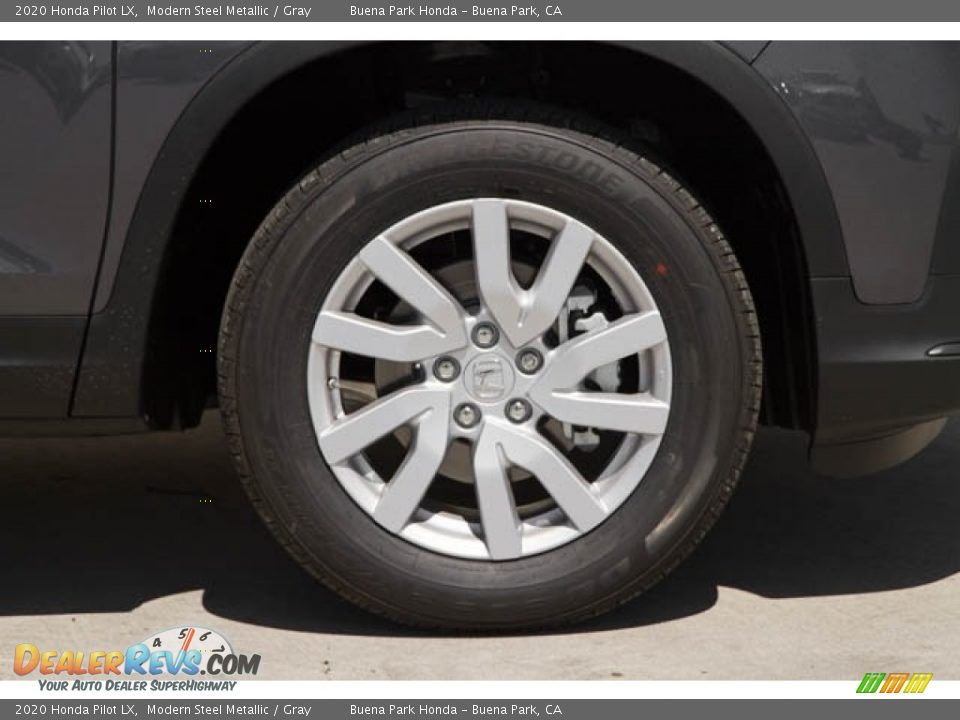 2020 Honda Pilot LX Modern Steel Metallic / Gray Photo #13