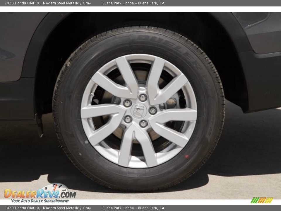 2020 Honda Pilot LX Modern Steel Metallic / Gray Photo #14