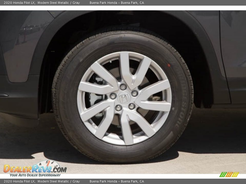 2020 Honda Pilot LX Modern Steel Metallic / Gray Photo #15