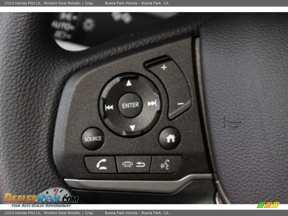 2020 Honda Pilot LX Modern Steel Metallic / Gray Photo #22