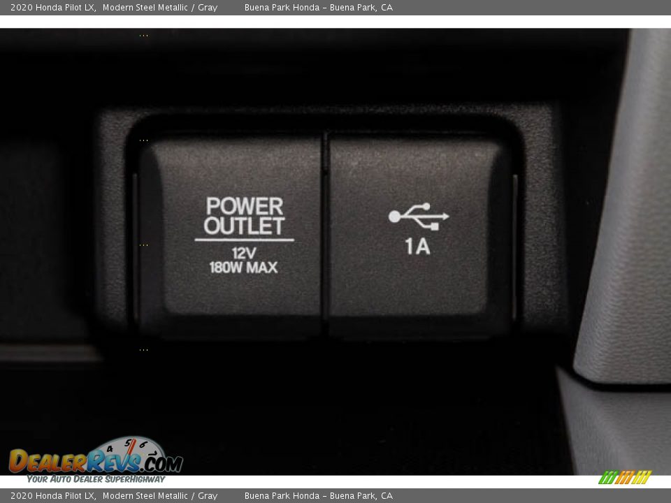 2020 Honda Pilot LX Modern Steel Metallic / Gray Photo #25