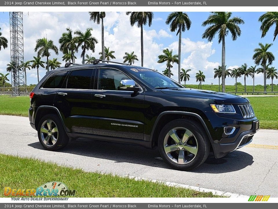 Black Forest Green Pearl 2014 Jeep Grand Cherokee Limited Photo #2